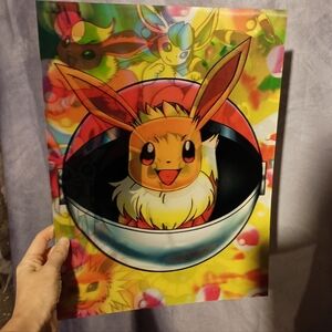 Eevee Evolutions Pokemon Lenticular Poster NEW